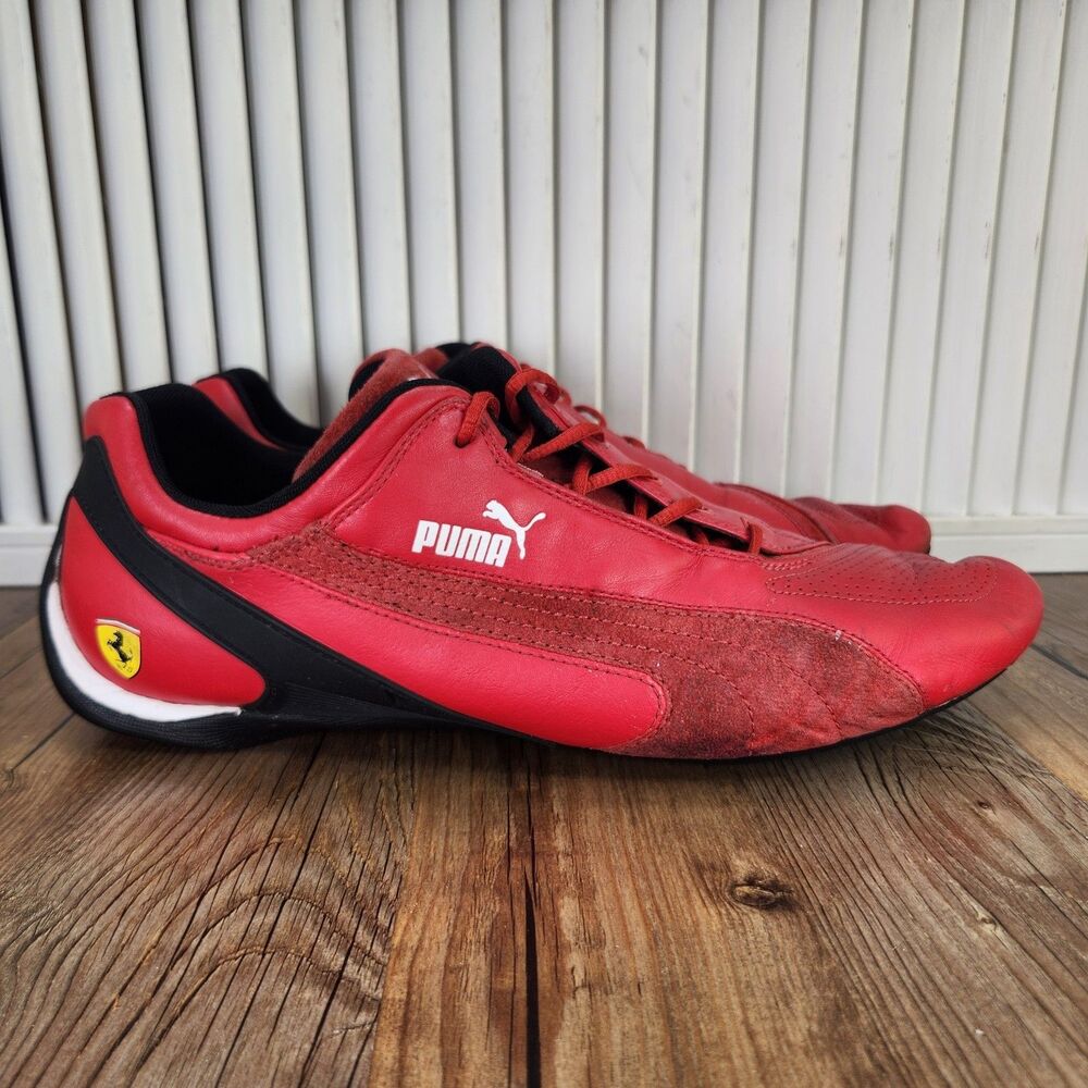 Puma Scuderia Ferrari Fluxion II Sneakers Mens Sz 13 Red Racing Driving Shoes